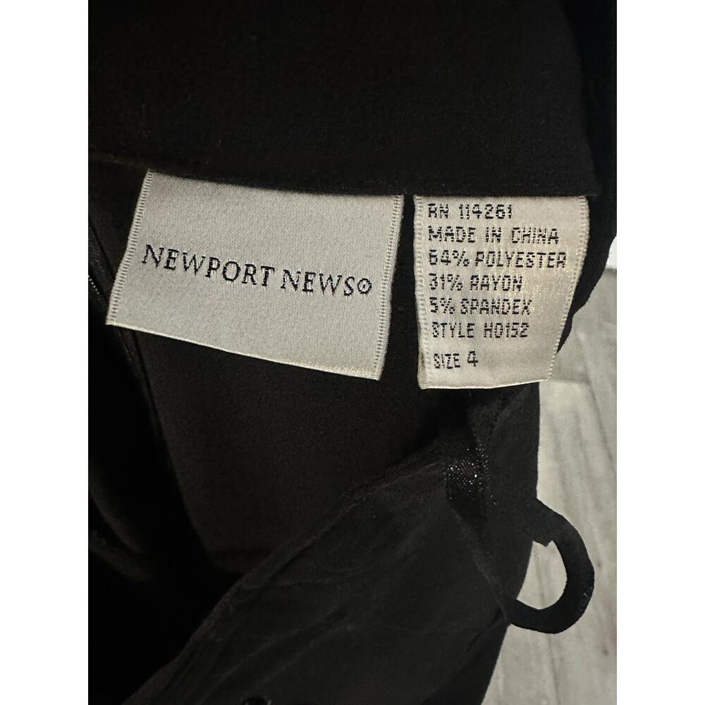 VTG Y2K Newport News Black Corset Lace Up Mermaid Maxi Skirt 4 Romantic Goth - Picture 13 of 14